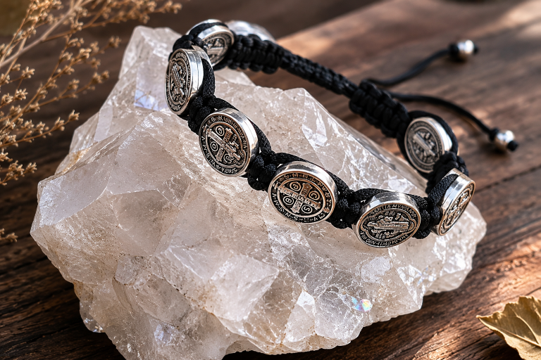pulsera san Benito negra