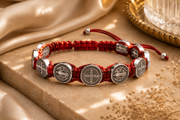pulsera san Benito roja